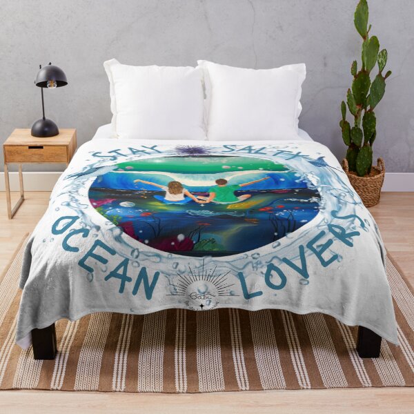 Item preview, Ocean lovers, couple in front of a wave designed and sold by GabiVitryArt.
