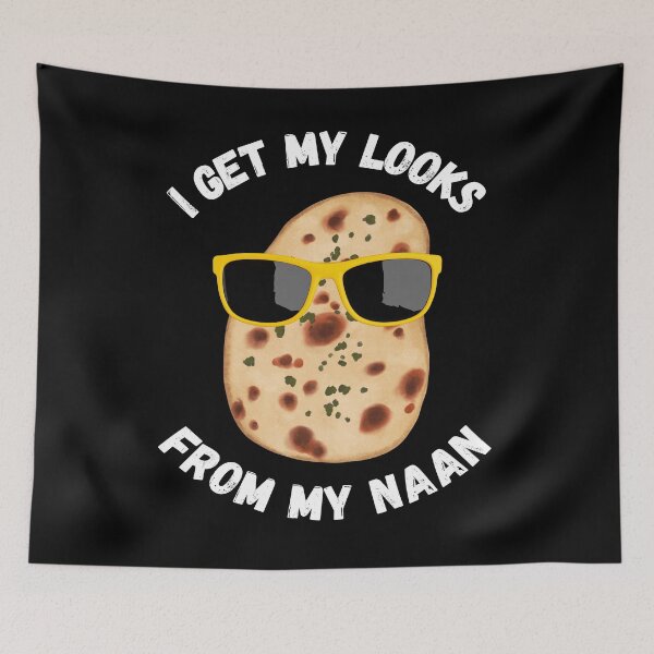 Item preview, Funny Naan Bread Humor Design designed and sold by JesterKrewArt.