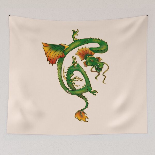 Item preview, Gaby's Dragon Tattoo - light background designed and sold by Themys24.