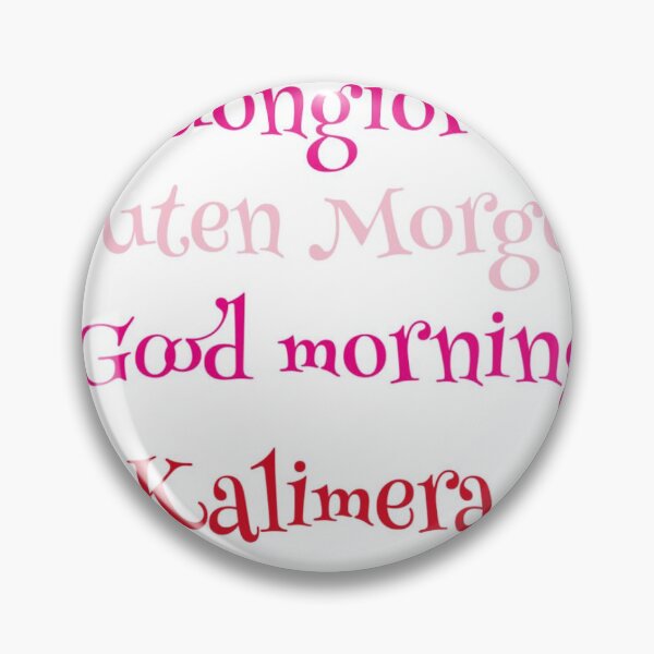 Item preview, Good morning, bonjour, kalimera  designed and sold by Zeina Baki.