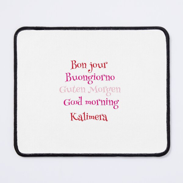 Item preview, Good morning, bonjour, kalimera  designed and sold by Zeina Baki.