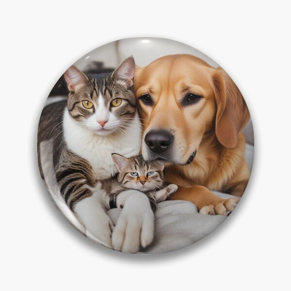 Item preview, Mom and Dad cat and dog unconditional love designed and sold by Abby-addy.