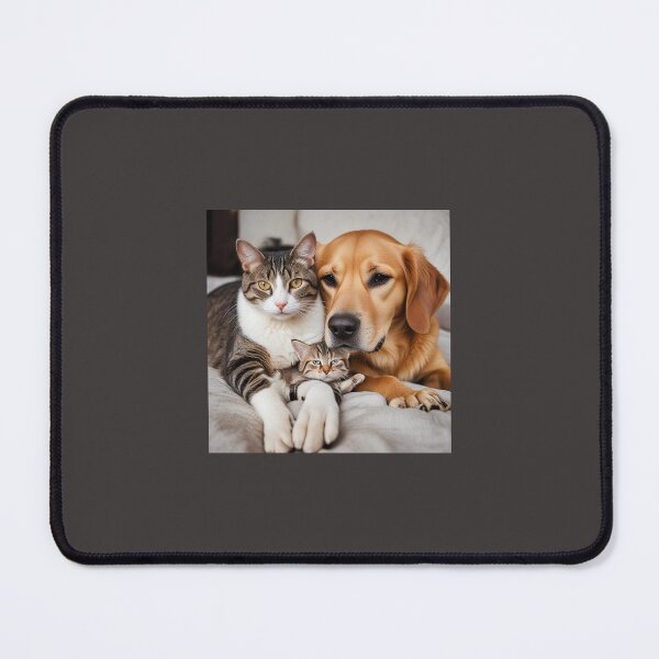 Item preview, Mom and Dad cat and dog unconditional love designed and sold by Abby-addy.