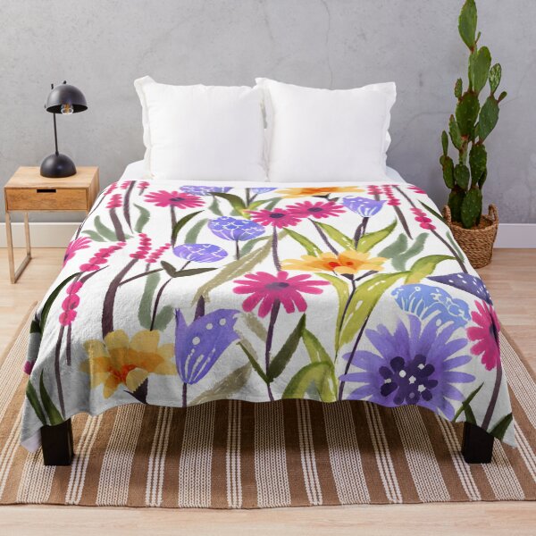 Item preview, Nature's vibrant palette flower meadow green blue violet and blue -57 designed and sold by Zbigniew Skrodzki.