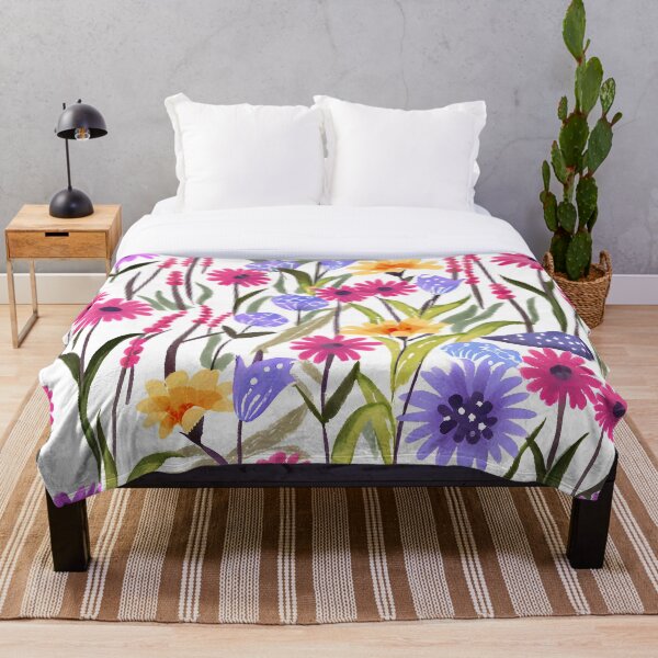 Item preview, Nature's vibrant palette flower meadow green blue violet and blue -57 designed and sold by Zbigniew  Skrodzki.