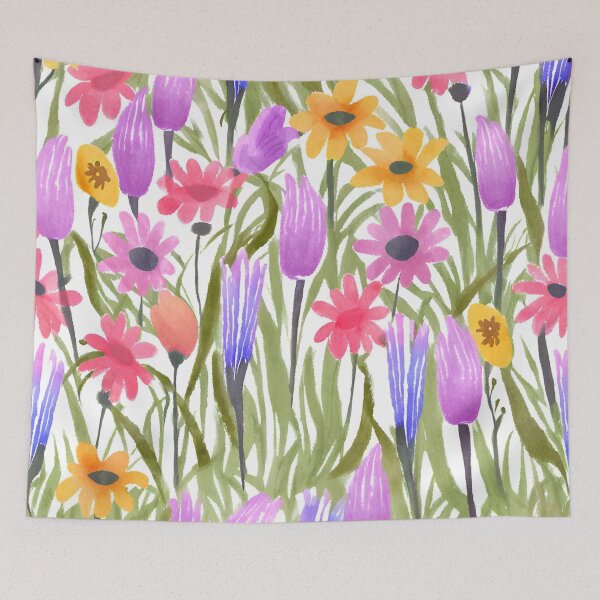 Item preview, Nature's vibrant palette flower meadow - 55 designed and sold by Zbigniew  Skrodzki.