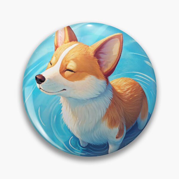 Item preview, Corgi in a Crystal Clear Dip designed and sold by ArtyChoc.