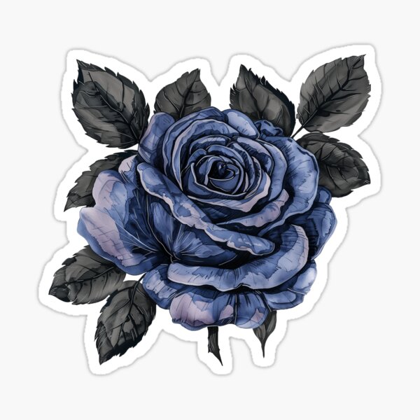 Blue Rose Sticker