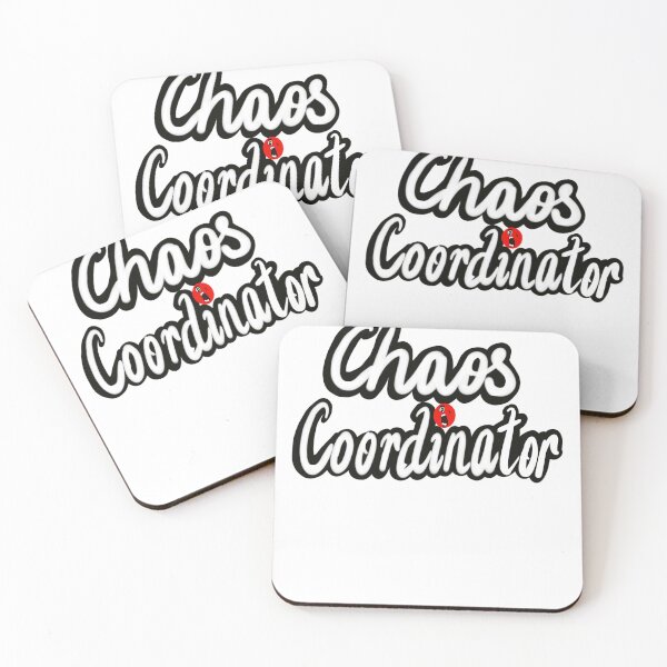 Item preview, Chaos coordinator funny teacher / mother’s day gift in white cursive calligraphy designed and sold by Artonmytee.