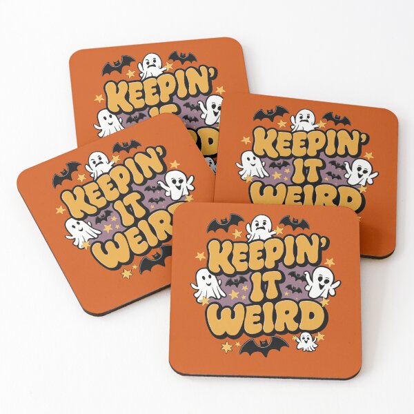 Item preview, Halloween Retro Keepin It Weird Funny Ghost & Bats designed and sold by Cute & Sassy Custom Gifting Boutiques.