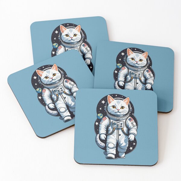 Item preview, Catstronaut (#08) cat astronaut in space [Create a set!] designed and sold by SolidEarthArt.