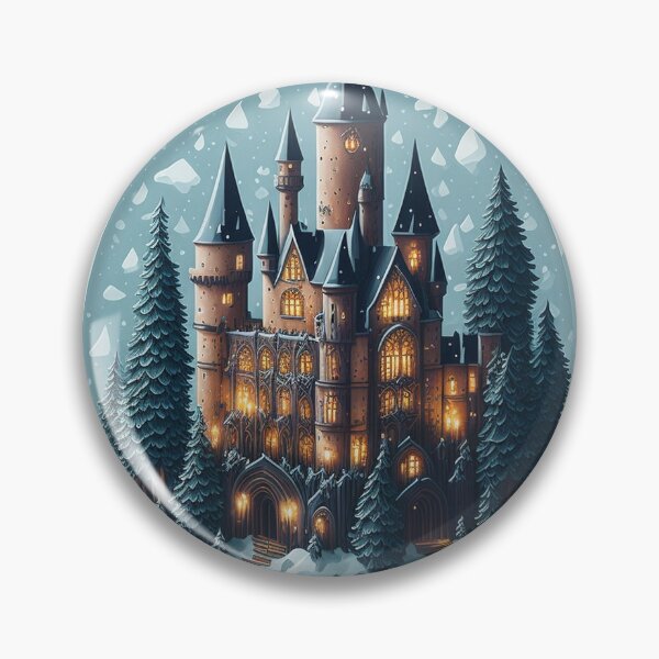 Item preview, Magical Castle Snow Globe Sticker designed and sold by pelzolga.