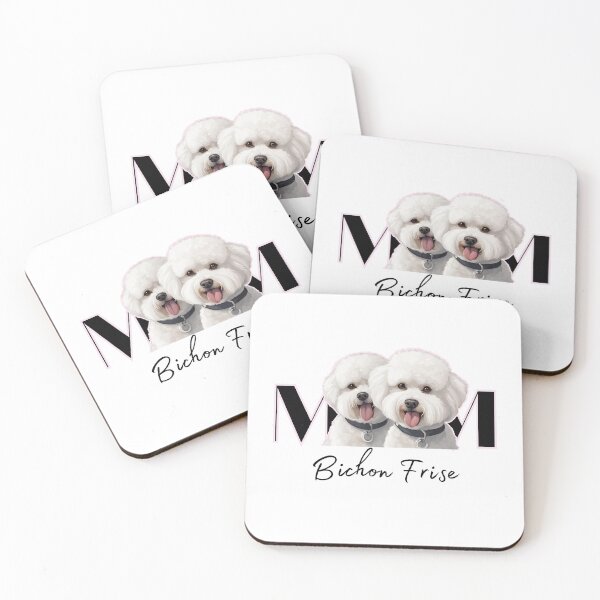 Item preview, Minimalistic Aesthetic Dog Mom of two Bichon Frise Dog  designed and sold by GoodyPaws.