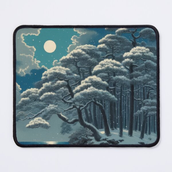 Item preview, Bathed in Moonlight - A Contemporary Ukiyo-e Nature Landscape designed and sold by Kijiermono.