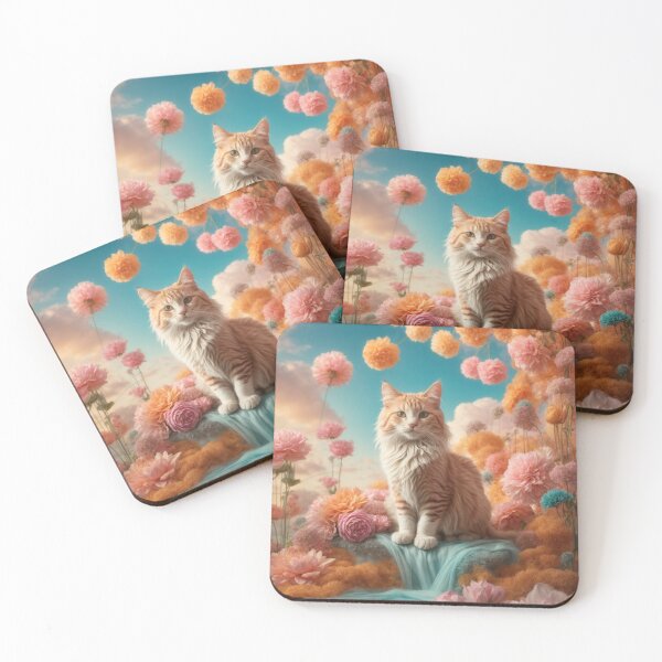 Item preview, Surreal Cat Fantasy Art designed and sold by Enchanting Art Vista.