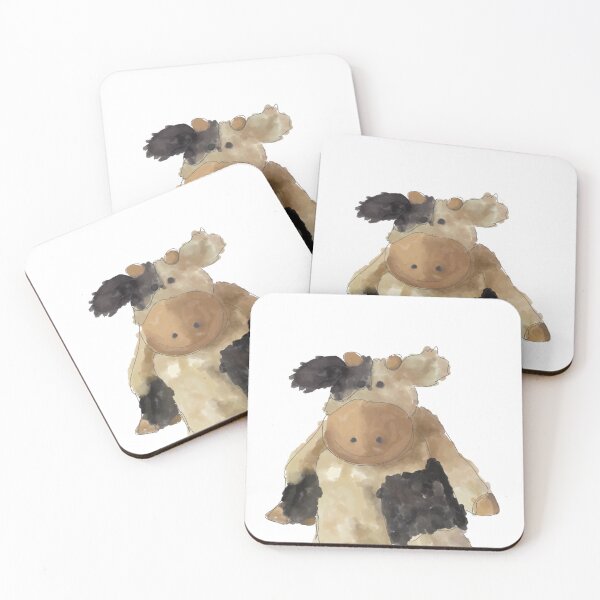 Item preview, Cute toy cow friend designed and sold by SparkPrintsandDesigns.