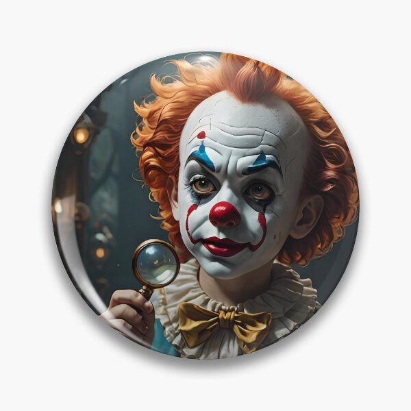 Aperçu de l'œuvre Enfant clown regardant dans un miroir magique créée et vendue par DifferentPOV.