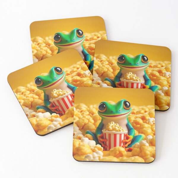 Item preview, Popcorn Party African Clawed Frog designed and sold by Sillytoe.