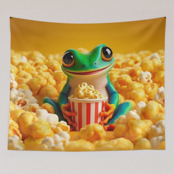 Item preview, Popcorn Party African Clawed Frog designed and sold by Sillytoe.