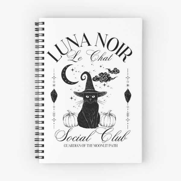 Item preview, Luna Noir Black Cat Social Club designed and sold by Wild Blue Designs NZ.