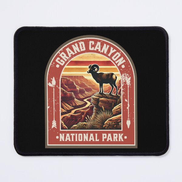 Artikelvorschau, Grand Canyon Nationalpark Retro Design entworfen und verkauft von CALIMASHIRTS.