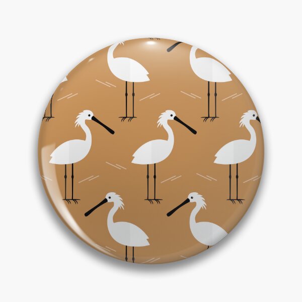 Item preview, Spoonbills on brown designed and sold by reneesillus.