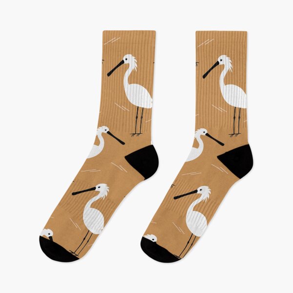 Item preview, Spoonbills on brown designed and sold by reneesillus.