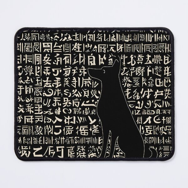 Item preview, Egyptian Dog with Mystical Calligraphy designed and sold by DevemDavam.