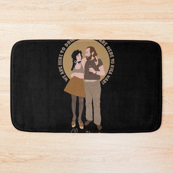 Item preview, Charles Bukowski Drunken Embrace - We Are Here to Drink Beer - Kitchen Scene designed and sold by Boogosh.