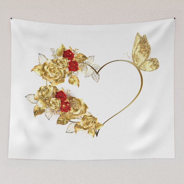 Item preview, Blooming Gold Heart designed and sold by CharismaticMindArt.
