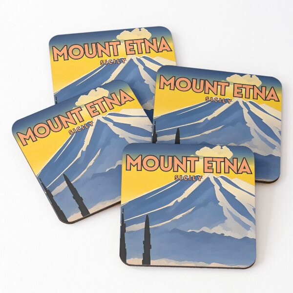 Item preview, Mount Etna Sicily Vintage Travel designed and sold by ZionPosteria.