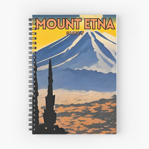 Item preview, Mount Etna Sicily Vintage Travel designed and sold by ZionPosteria.