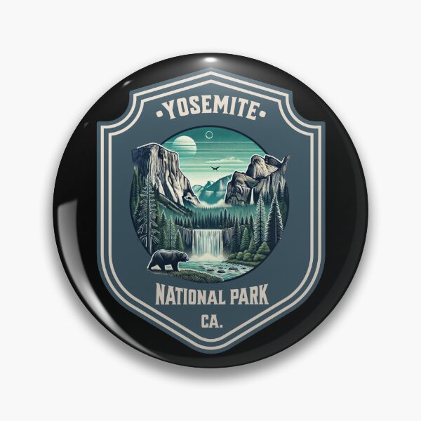 Artikelvorschau, Yosemite Nationalpark Kalifornien Retro Design entworfen und verkauft von CALIMASHIRTS.