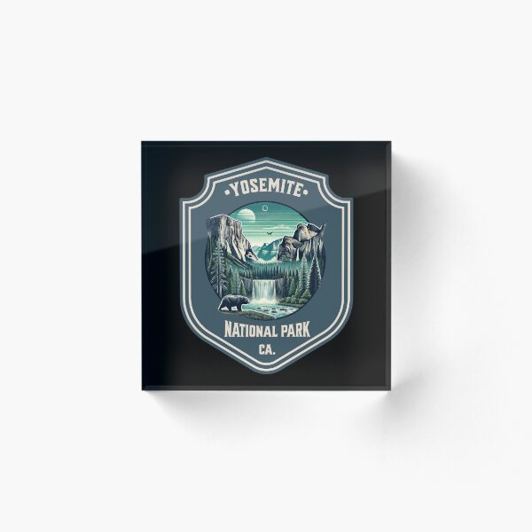 Artikelvorschau, Yosemite Nationalpark Kalifornien Retro Design entworfen und verkauft von CALIMASHIRTS.