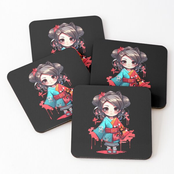 Item preview, Red Blue Kimono Art designed and sold by halakjohan.