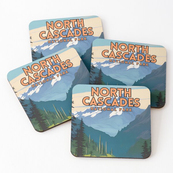 Item preview, North Cascades National Park Travel Poster designed and sold by ZionPosteria.