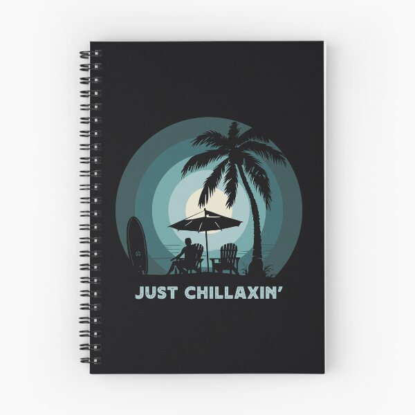 Item preview, Fun and Cute JUST CHILLAXIN’ Tropical, Summer and Beach Humor, Witty Beach Lover Quote, Tropical Vacation Theme designed and sold by zenturtlemerch.