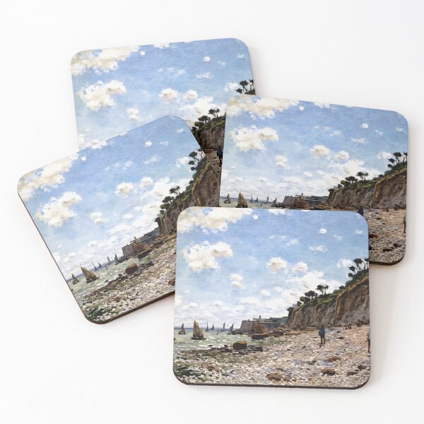 Item preview, The Beach at Honfleur - Tranquil Beauty and Breezy Atmosphere designed and sold by artdesignsnow.