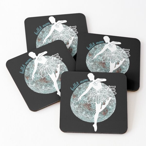 Item preview, Ballet Mom in the Moonlight  gray blue Mandala designed and sold by SaiSou.