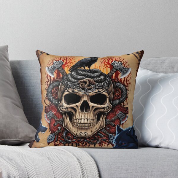 Item preview, diseños de calaveras vikingas designed and sold by 7Frank7.