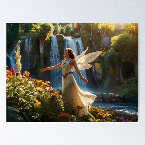 Artikelvorschau, Waterfall Haven of the Enchanted Angel entworfen und verkauft von BlareBlare.