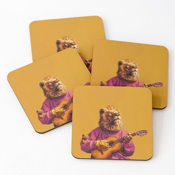 Item preview, Lion playing in the guitare designed and sold by PixcelStudioB.