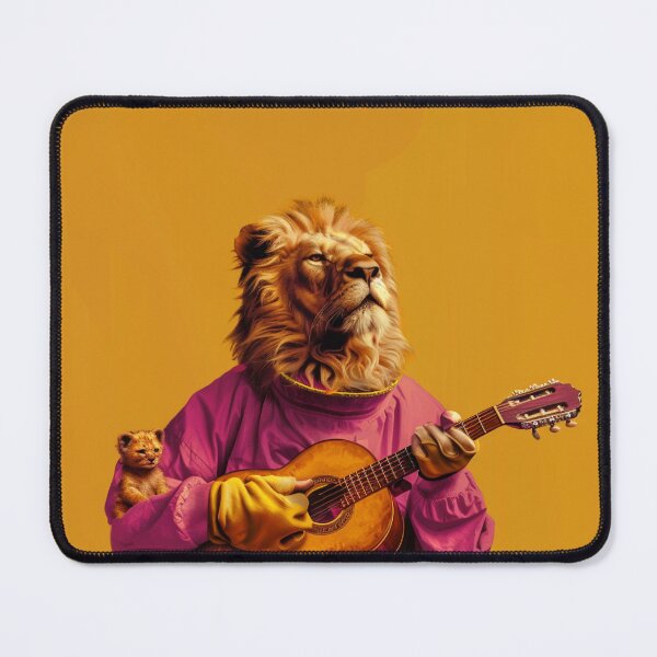 Artikelvorschau, Löwe spielt Gitarre entworfen und verkauft von PixcelStudioB.
