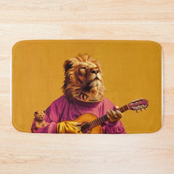 Item preview, Lion playing in the guitare designed and sold by PixcelStudioB.