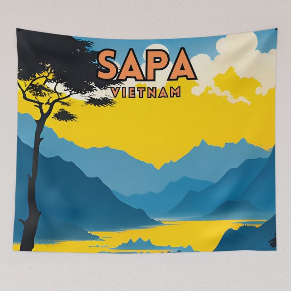 Item preview, Sapa Vietnam Travel Poster designed and sold by ZionPosteria.