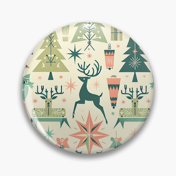 Item preview, Festive Retro Holiday Pattern designed and sold by SportyAndArtful.