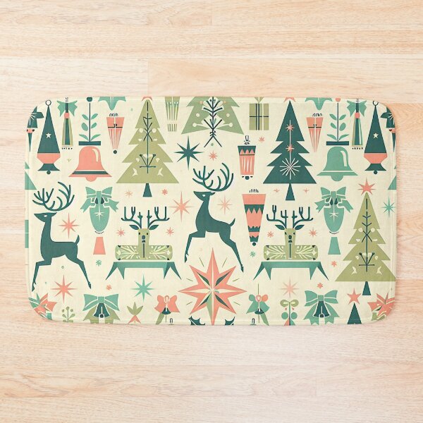 Item preview, Festive Retro Holiday Pattern designed and sold by SportyAndArtful.