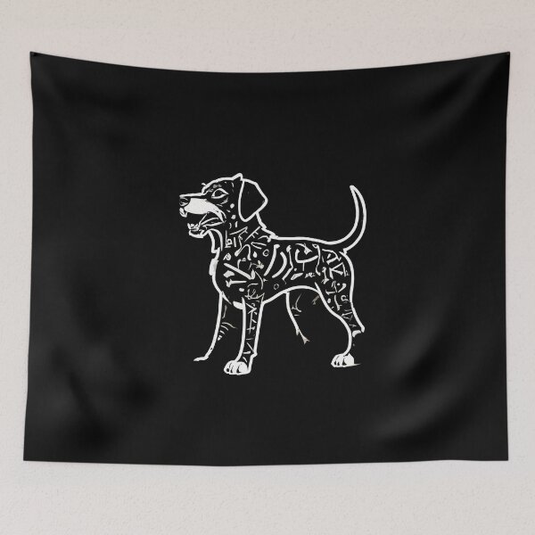 Item preview, Faithful Dog with Minimalist Hieroglyphics designed and sold by DevemDavam.