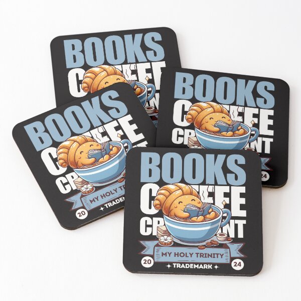 Item preview, Books, coffee, croissant designed and sold by Peerless-Prime.