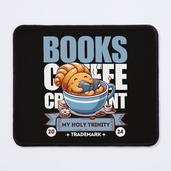 Item preview, Books, coffee, croissant designed and sold by Peerless-Prime.